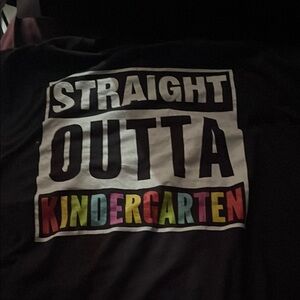 Kids Black Graphic Tee